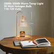 Load image into Gallery viewer, Glass Plaid Candle Warmer Lamp