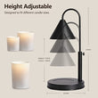 Load image into Gallery viewer, Black Stretch Candle Warmer Lamp